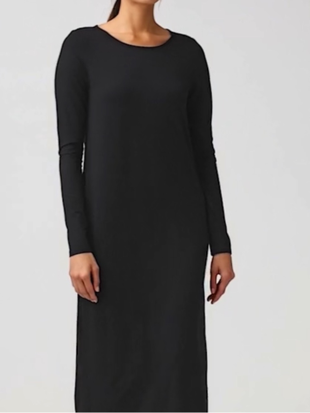 Eileen Fisher Black Long Sleeve Dress